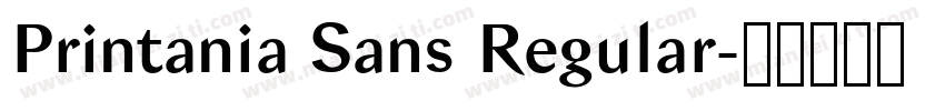Printania Sans Regular字体转换